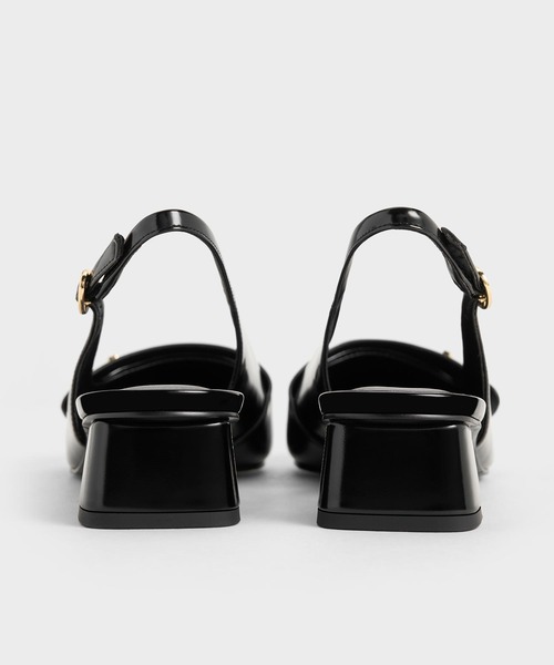 「CHARLES & KEITH」 パンプス 24.5cm ブラック系その他7 レディース_画像7