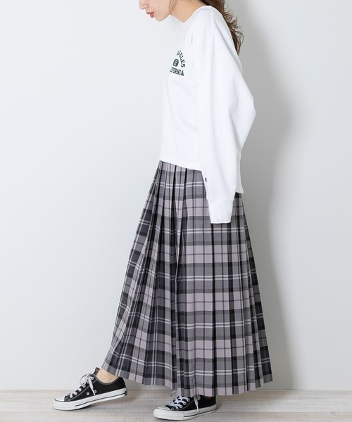 「URBAN RESEARCH Sonny Label」 プリーツスカート FREE グレー レディース_画像2