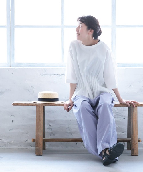 「soulberry」 イージーパンツ 3L パープル レディース_画像6