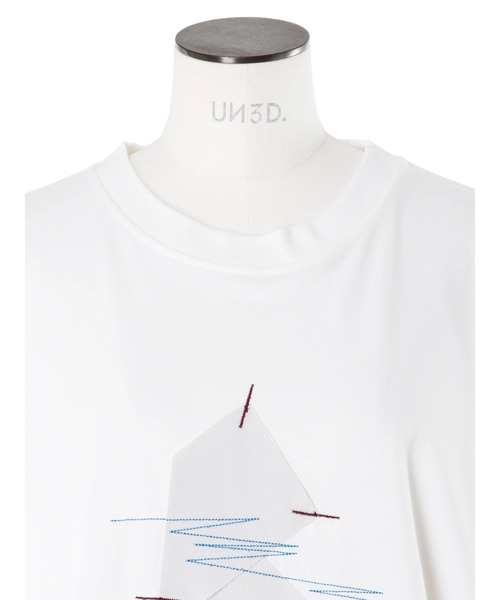 UN3D.（アンスリード） tシャツ 半袖 ORIGAMI PARTS STITCH T-SH