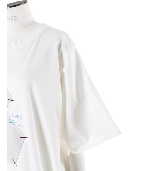UN3D.（アンスリード） tシャツ 半袖 ORIGAMI PARTS STITCH T-SH