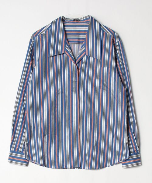 JIL SANDER NAVY（ジルサンダーネイビー） ストライプ柄長袖シャツ 40 