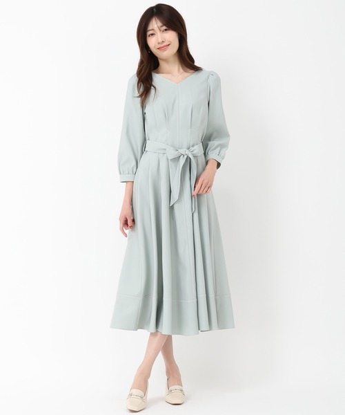 「MISCH MASCH」 7分袖ワンピース S ネイビー レディース_画像2