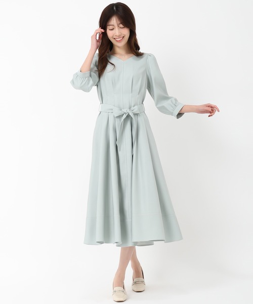 「MISCH MASCH」 7分袖ワンピース S ネイビー レディース_画像4