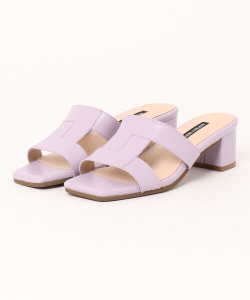 ★美品　PARADIS COULEUR サンダル　ゴールド　M PARADIS COULEUR サンダル 「PARADIS COULEUR」スクエアトウ