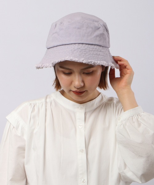 Acne Studios【関税送料込SALE】レースプリントキャンバスハット FUNALIVE 帽子 ハット PAGE ONE キャンバスフリンジバケット