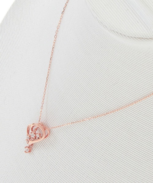 ESTELLE（エステール） ネックレス K10 ピンクゴールド キュービック