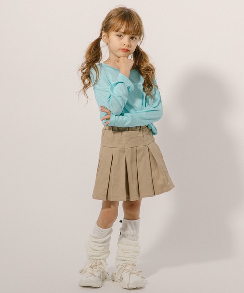 美品✨ニューエラ　グリーン プリーツスカートキュロット 　サイドジッパー ◇PUレザー タイト スカート キュロット フロントジップ (ミニ
