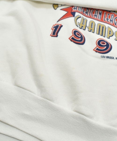 【入手困難】90s MLB Indians バックプリント 刺繍ロゴ スウェット 90's MLB 