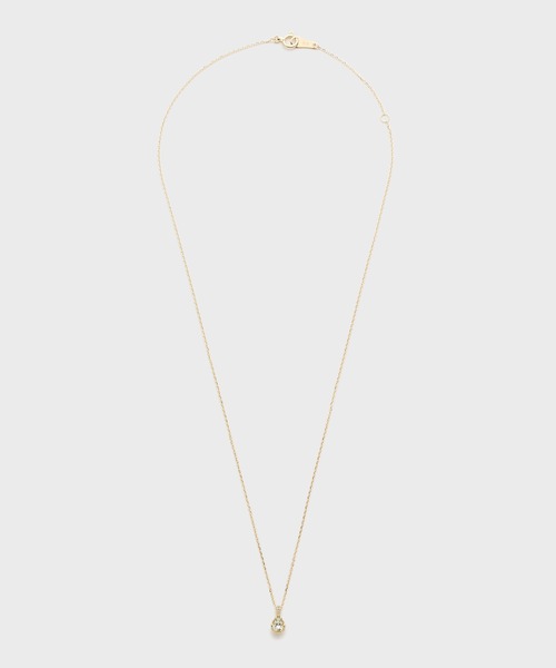 ネックレス K10アクアマリンネックレス レディースの画像