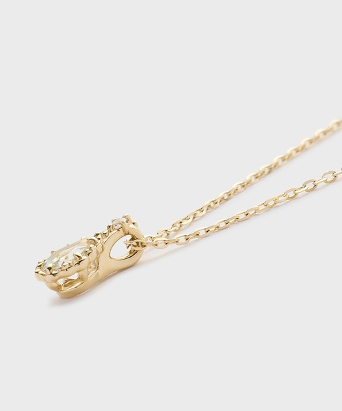 ネックレス K10アクアマリンネックレス レディースの画像