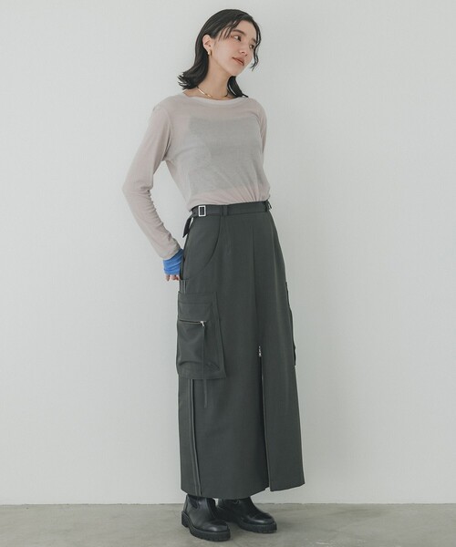 【新品】PUBLIC TOKYO♡トップス 半袖 Tシャツ 柄 シースルー PUBLIC TOKYO tシャツ レイヤーシアーTOP/シースルートップス
