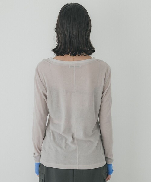PUBLIC TOKYO tシャツ レイヤーシアーTOP/シースルートップス