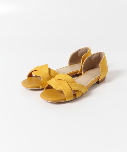 yellow フラットサンダル　新品 URBAN RESEARCH DOORS（アーバンリサーチドアーズ） サンダル