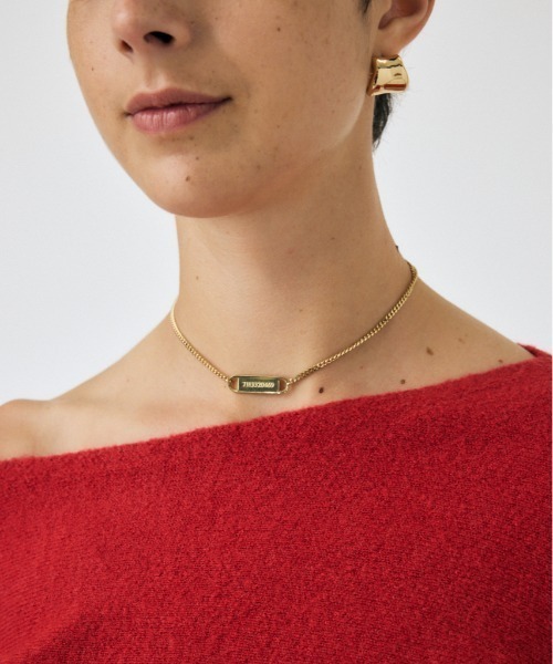 MOUSSY（マウジー） ネックレス PLATE CHAIN チョーカー レディース 