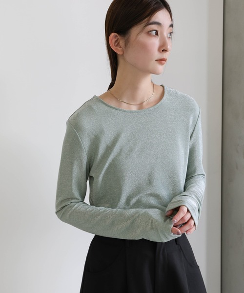 新品 Marc Jacobs ラメ入り クルーネック トップス select MOCA（セレクトモカ） tシャツ ラメクルーネックトップス