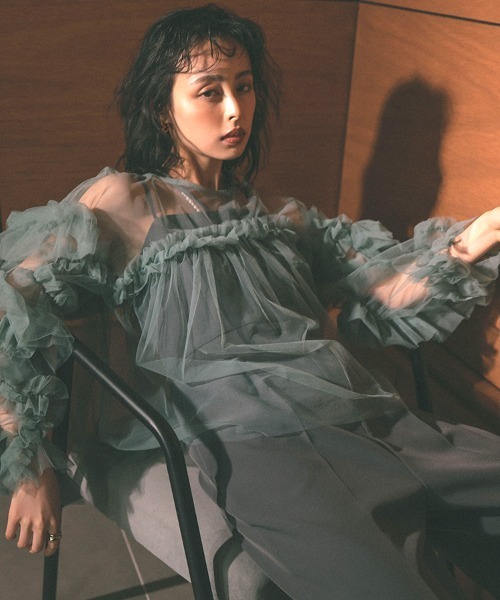 DONOBAN（ドノバン） チュニック 「ANDRESD」decorative tulle tops