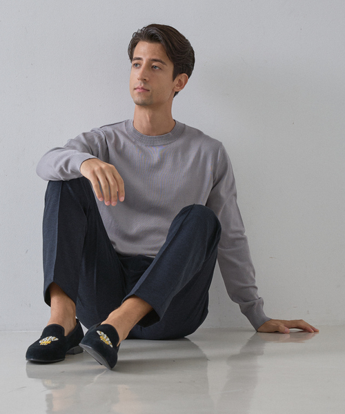 セーター ニット 「カシミヤタッチ」 クルーネック　ニット メンズ_15