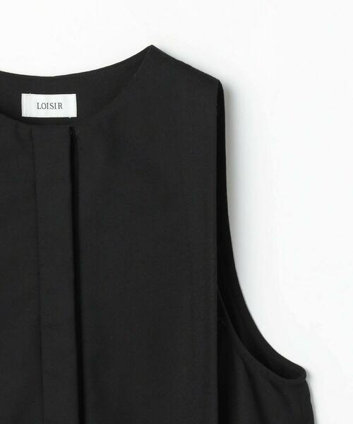 LOISIR ジャンパースカート スリーブレスボックスタックワンピース