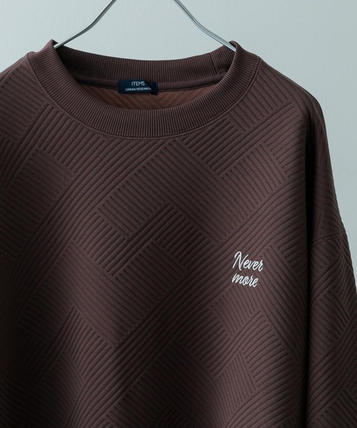 口コミ・レビューで人気商品を探そう ITEMS URBANRESEARCH tシャツ 「XLサイズあり」刺繍ジャカード ウェア