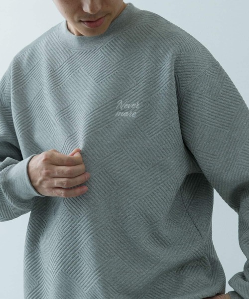 ITEMS URBANRESEARCH tシャツ 「XLサイズあり」刺繍ジャカード