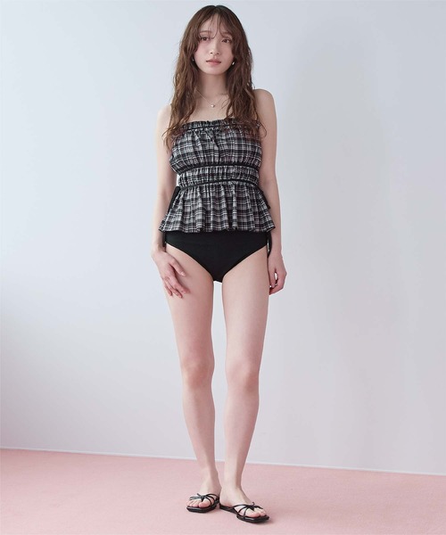 sea dress ティアードラインペプラムビキニ 水着 3点セット M SEA DRESS（シードレス） 水着 ティアードラインペプラムビキニ/水着