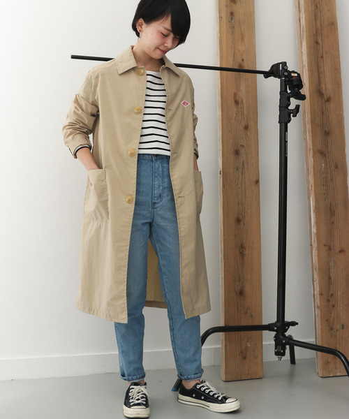 DANTON ベージュ トレンチコート 34 Danton 「DANTON」 ステンカラーコート 34 ベージュ レディース