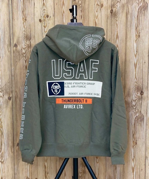 AVIREXパーカー AVIREX（アヴィレックス） パーカー VARSITY LOGO SWEAT ZIP UP PARKA