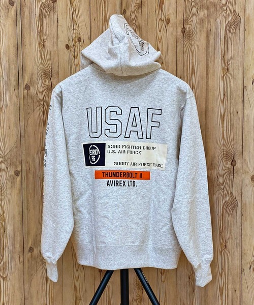 AVIREX（アヴィレックス） パーカー SHEETING PATCHED ZIP PARKA