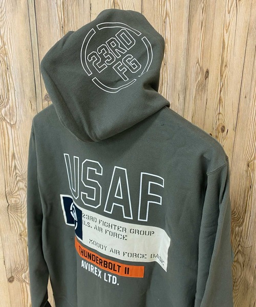 AVIREX（アヴィレックス） パーカー SHEETING PATCHED ZIP PARKA