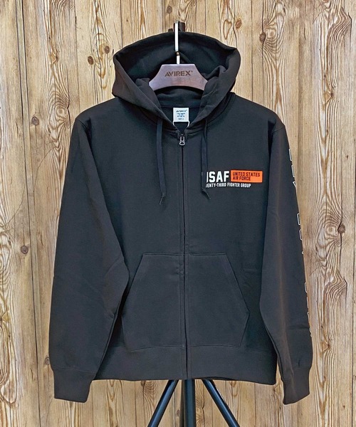 AVIREX（アヴィレックス） パーカー SHEETING PATCHED ZIP PARKA