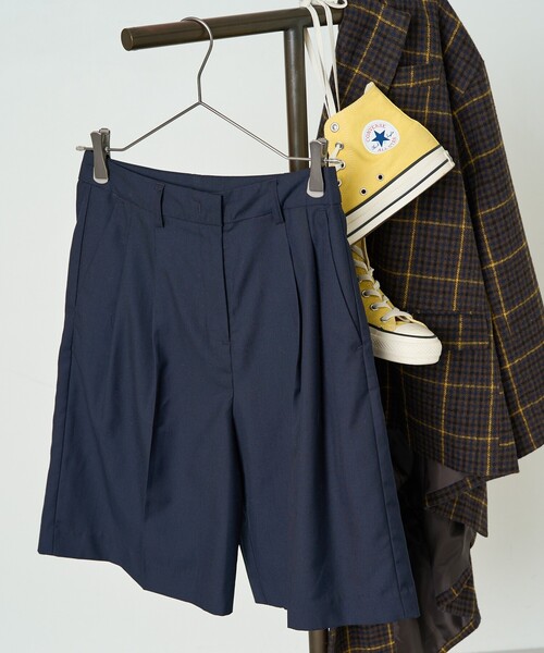 FREAK'S STORE スラックス パンツ 限定展開 2タック ショート