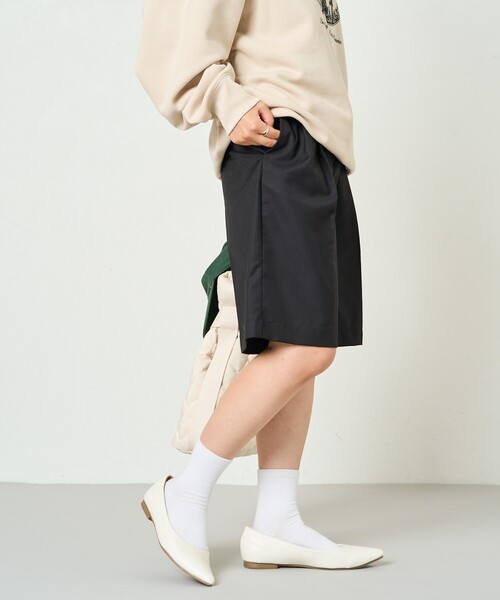 FREAK'S STORE スラックス パンツ 限定展開 2タック ショート