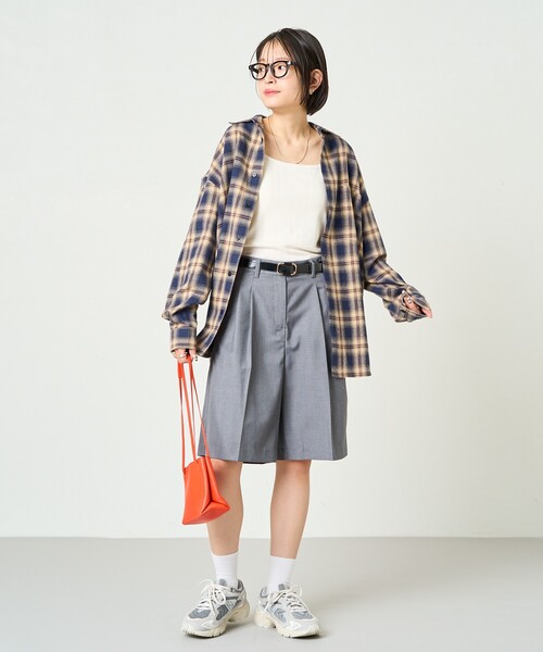 FREAK'S STORE スラックス パンツ 限定展開 2タック ショート