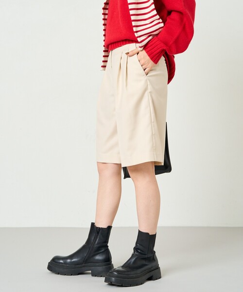 【美品】Burberrys タック ショート スラックス パンツ　25イ162 FREAK'S STORE スラックス パンツ 限定展開 2タック ショート