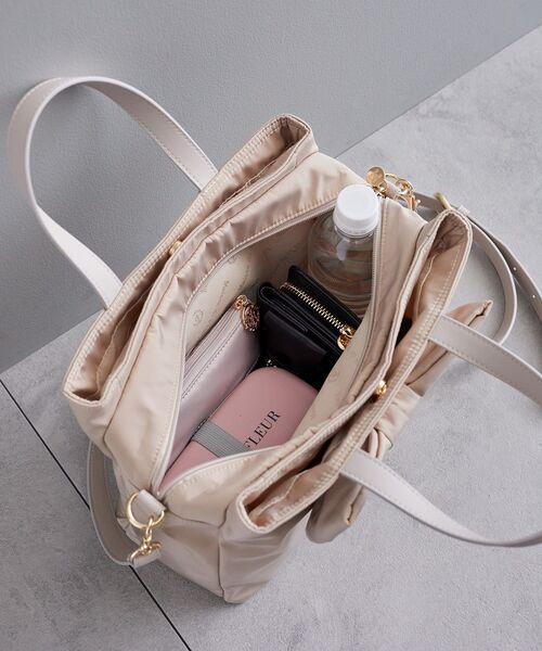 Maison de FLEUR トートバッグ EC限定リボン3ルーム2Wayトート