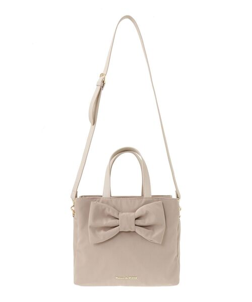 Maison de FLEUR トートバッグ EC限定リボン3ルーム2Wayトート