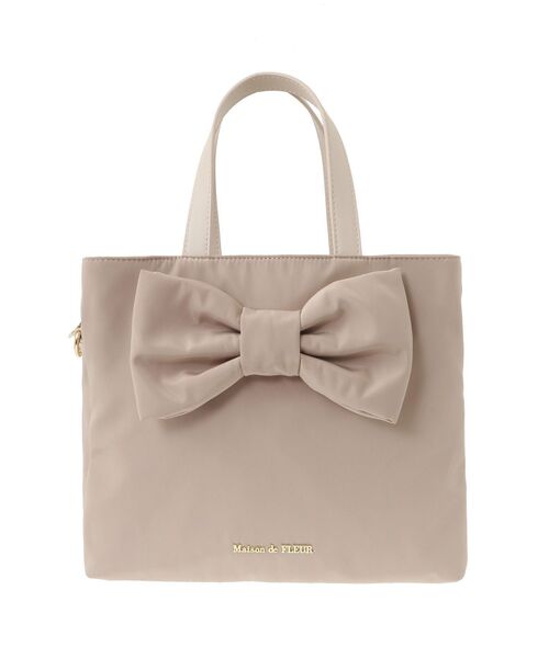 Maison de FLEUR トートバッグ EC限定リボン3ルーム2Wayトート