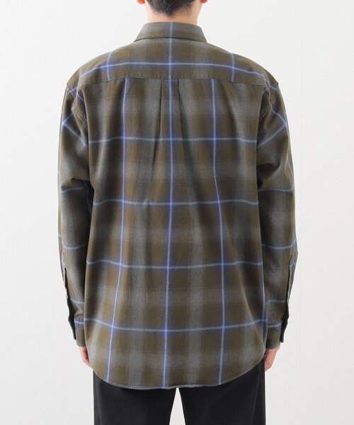 【FIELD&STREAM】フランネルシャツ シャドー オンブレチェック INTER FACTORY シャツ しの - Cut Off Ombre Check Flannel