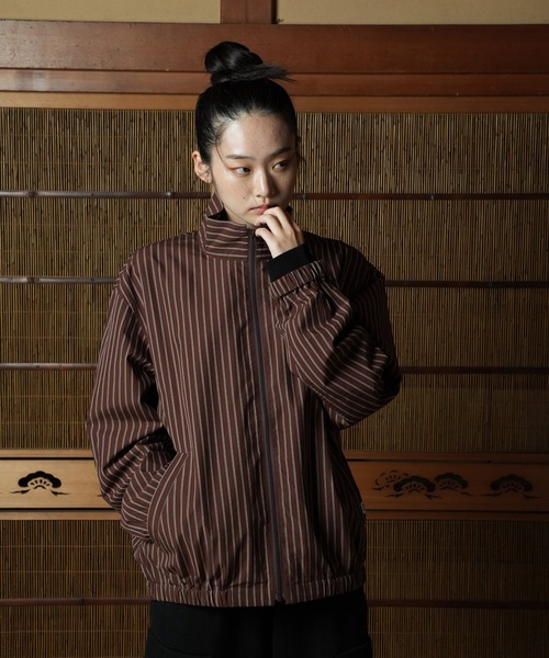 WITH OR WITHOUT ブルゾン アウター Stand Zipup Silk Blouson