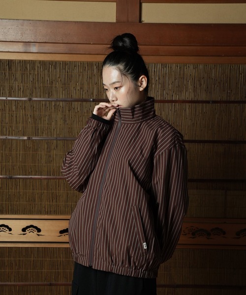 WITH OR WITHOUT ブルゾン アウター Stand Zipup Silk Blouson