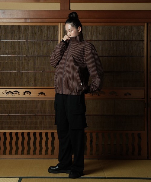 WITH OR WITHOUT ブルゾン アウター Stand Zipup Silk Blouson