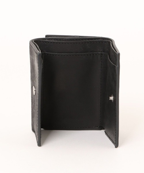 黒 レザー 三つ折り財布 財布 薄型三つ折り財布 メンズ : ZOZOTOWN Yahoo!店 - 通販 - Yahoo