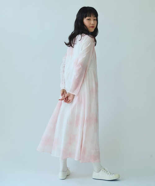 bulle de savon ワンピース pink 無回転染め pin tuck レディース 