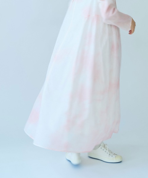 bulle de savon ワンピース pink 無回転染め pin tuck レディース  
