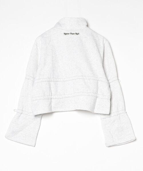 トレーナー スウェット Draw cord half zip sweat レディース HTH トレーナー スウェット Draw cord half zip sweat