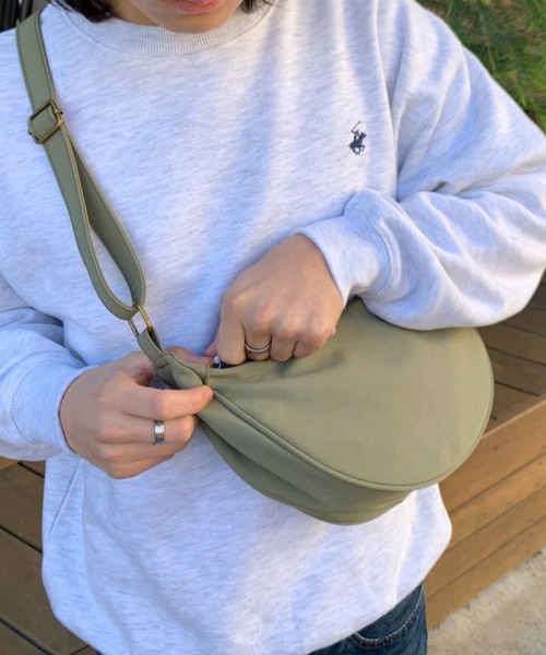 link lot ショルダーバッグ 「新色追加」「男女兼用」ハーフムーン