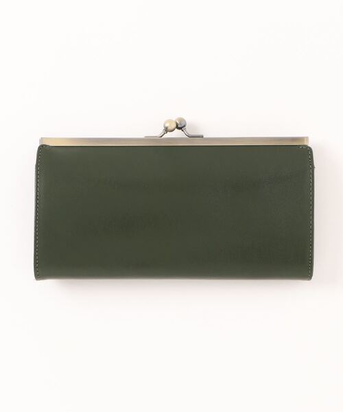An+u 財布 レザー× ガマグチ ロングウォレット leather purse メンズ 