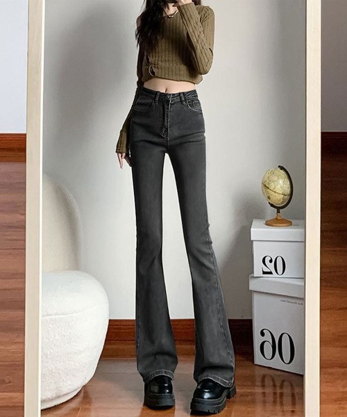 HOLIDAY DENIM 黒 フレアパンツ AZUL DENIM フレアデニム｜WOMEN｜250HAS12-021K｜AZUL BY