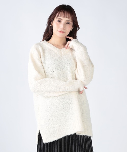 CECIL McBEE（セシルマクビー） ニット セーター ブークレ前後2WAY